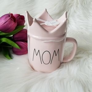 RAE DUNN PINK MOM TOPPER MUG